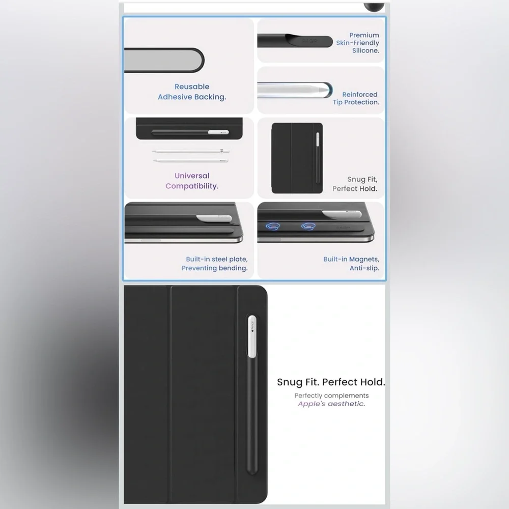 Apple Pencil Holder for iPad cases